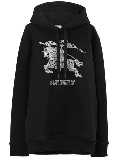 burberry embroidered logo hoodie